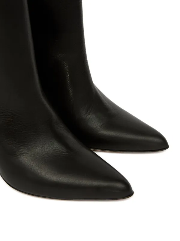 MM6 Maison Margiela Trunk レザーブーツ | ブラック | FARFETCH JP
