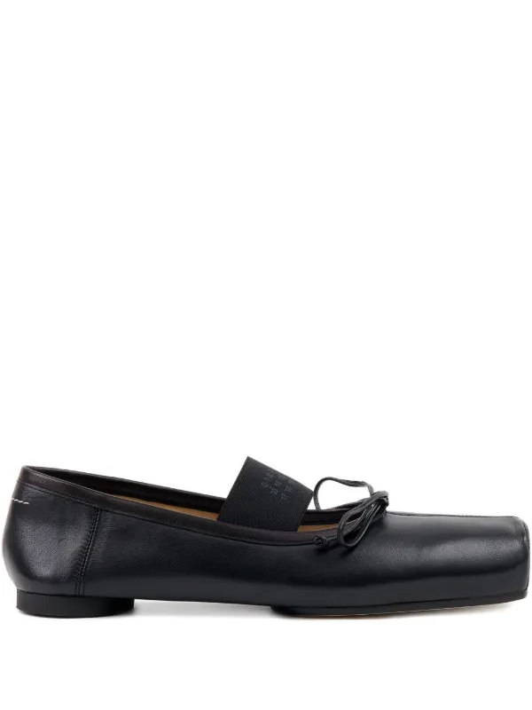 フラットシューズ MM6 Maison Margiela Flat Shoes MM6 Maison Margiela Anatomic Numeric black ballet flats