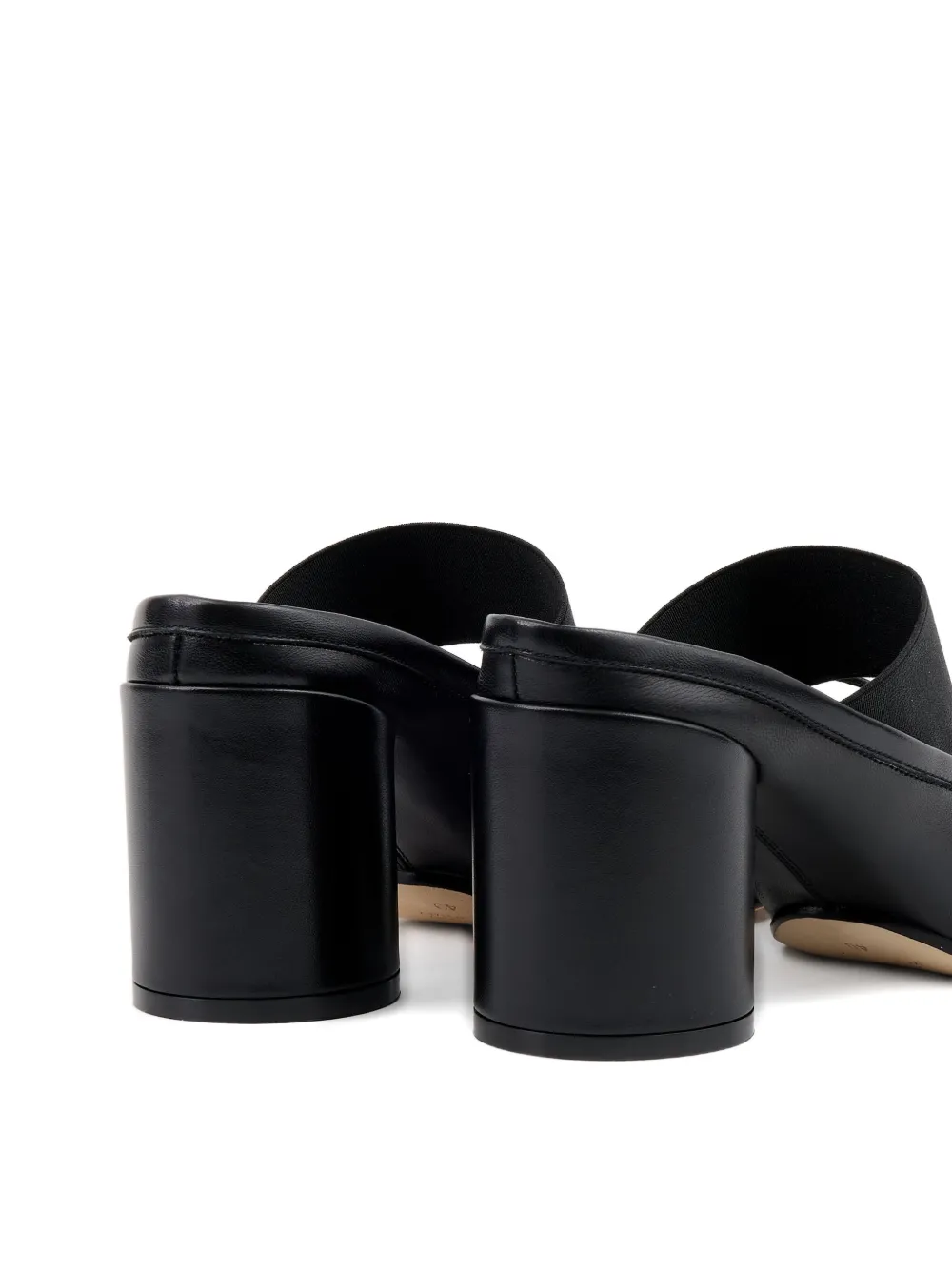 MM6 Maison Margiela 70 mm ballet muiltjes met logo-elastiek Zwart