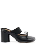 MM6 Maison Margiela 70mm logo-elastic Ballet mules - Black