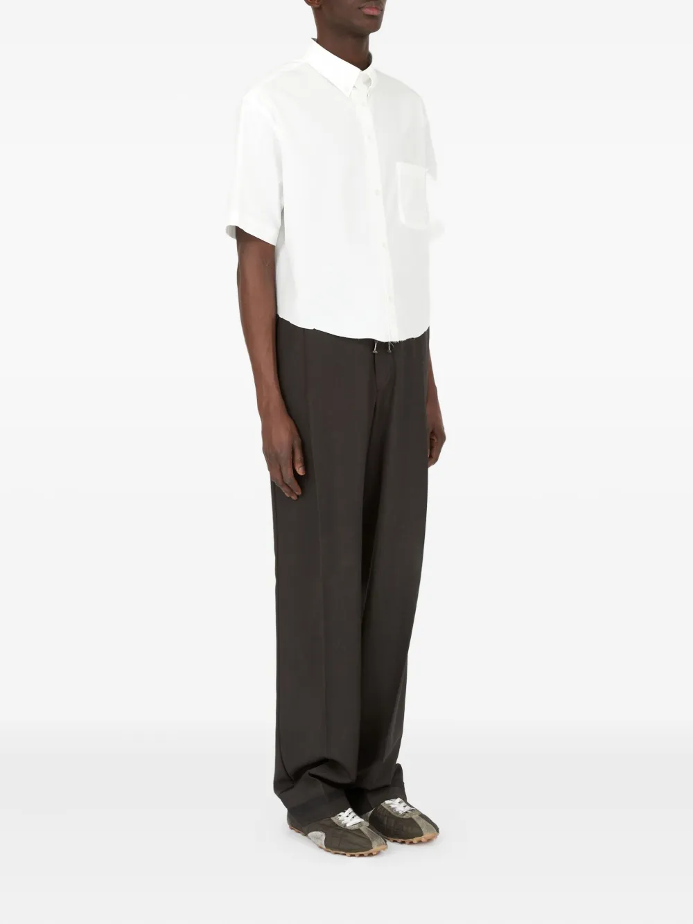 Maison Margiela overhemd met korte mouwen Wit