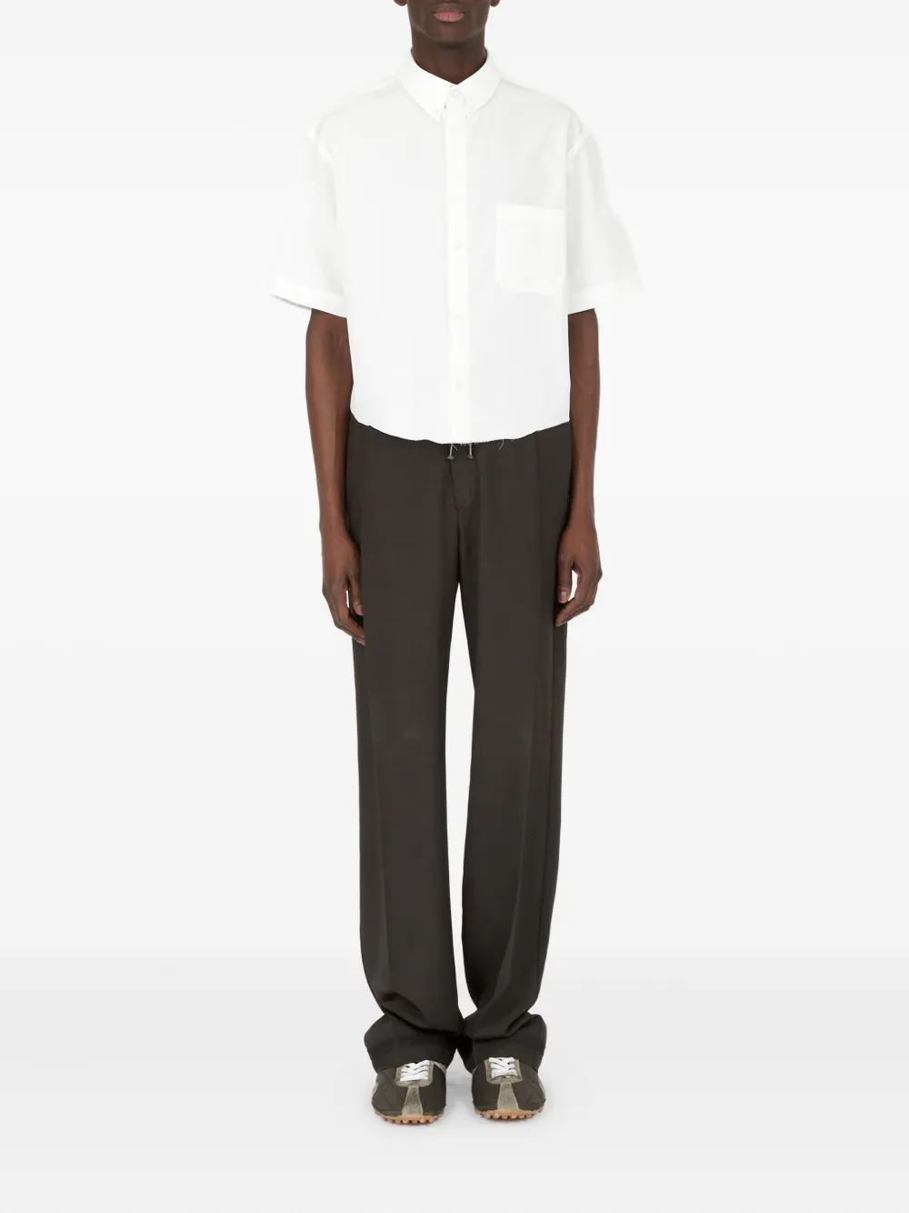 Maison Margiela overhemd met korte mouwen - Wit
