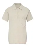 Maison Margiela mélange-effect polo shirt - Neutrals