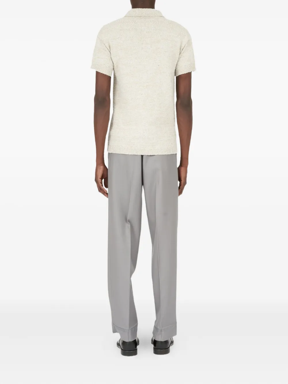 Maison Margiela Poloshirt met gemêleerd effect Beige