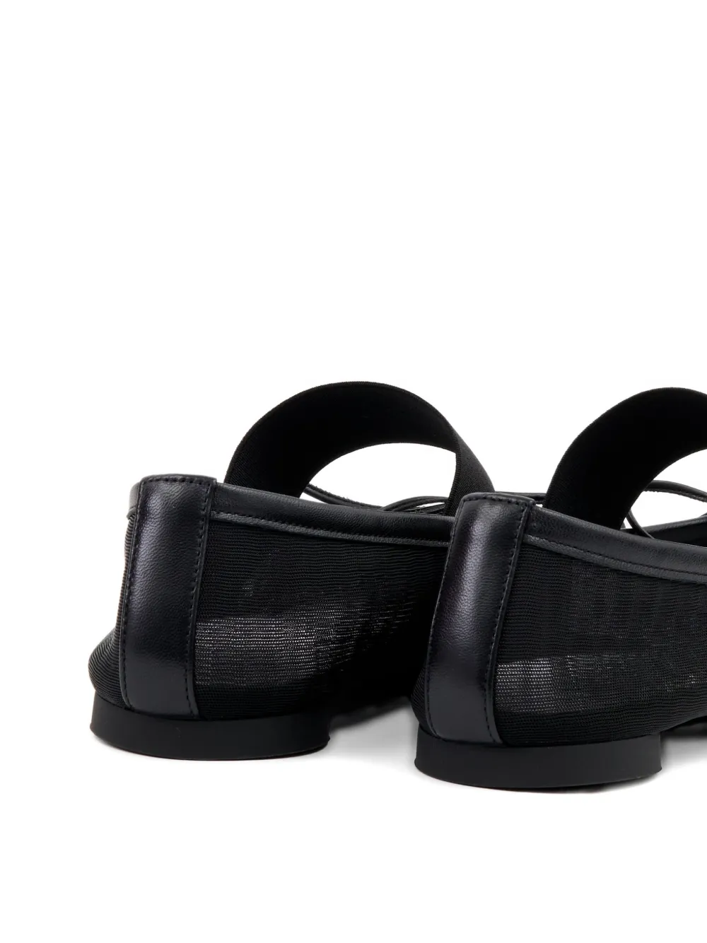 Shop Mm6 Maison Margiela Mesh Ballerina Shoes