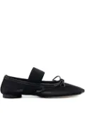 MM6 Maison Margiela mesh ballerina shoes - Black