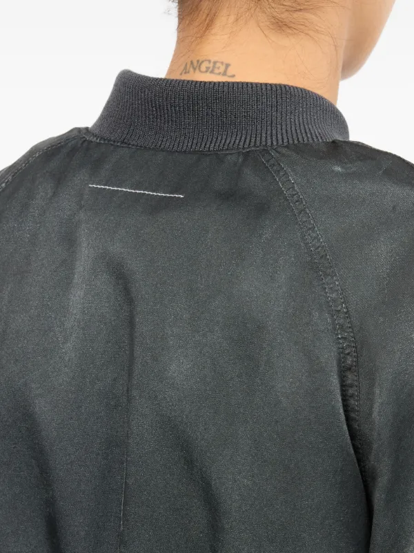 MM6 Maison Margiela クロップド ボンバージャケット | ブラック