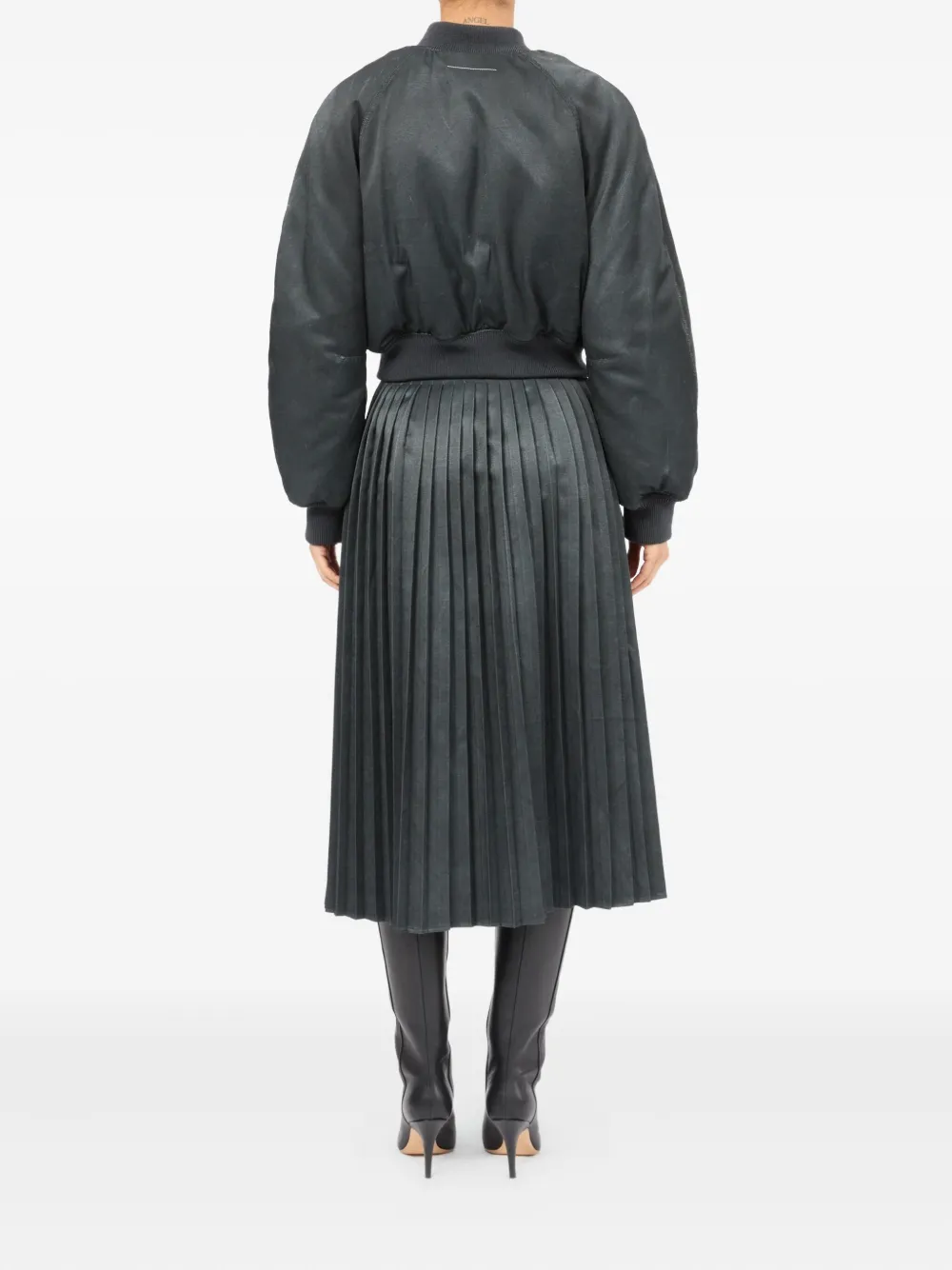 MM6 Maison Margiela Cropped bomberjack Zwart
