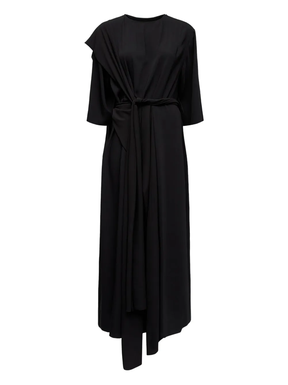 asymmetric midi dress