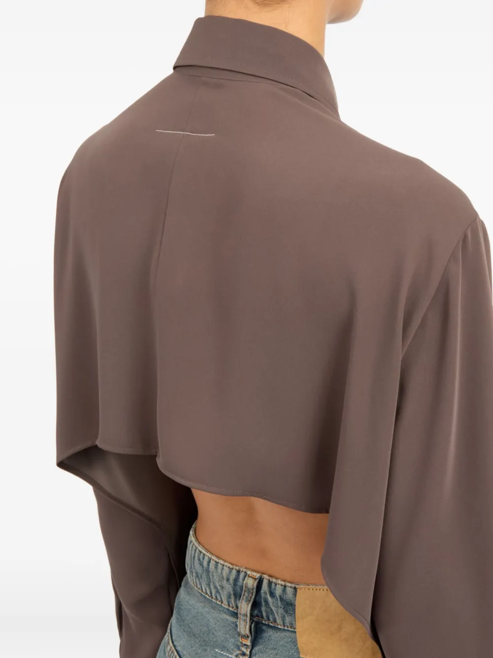 MM6 Maison Margiela Blouse met lange mouwen - Bruin