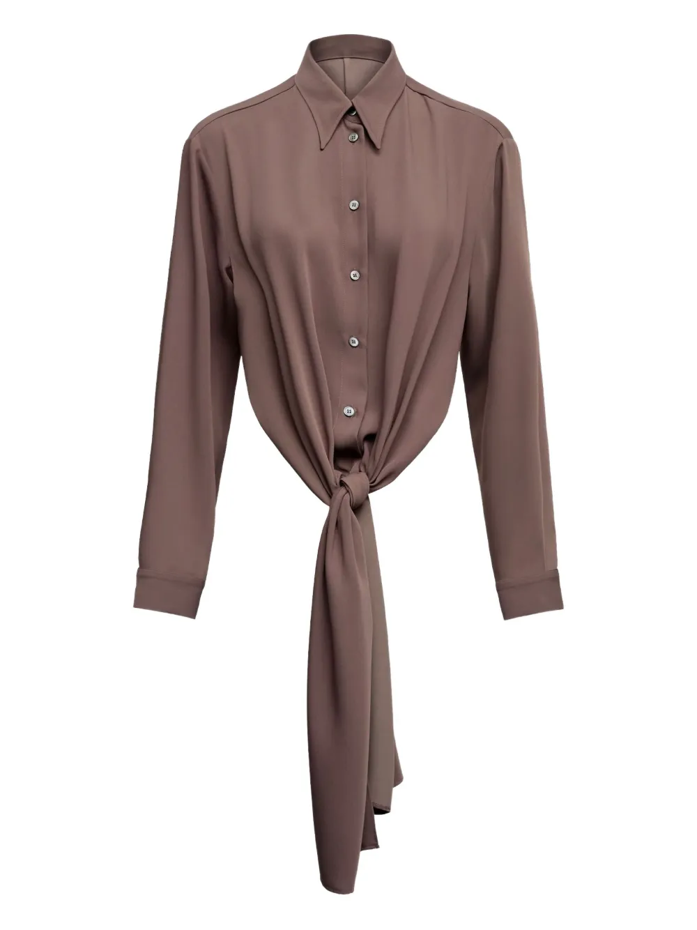 MM6 Maison Margiela Blouse met lange mouwen Bruin