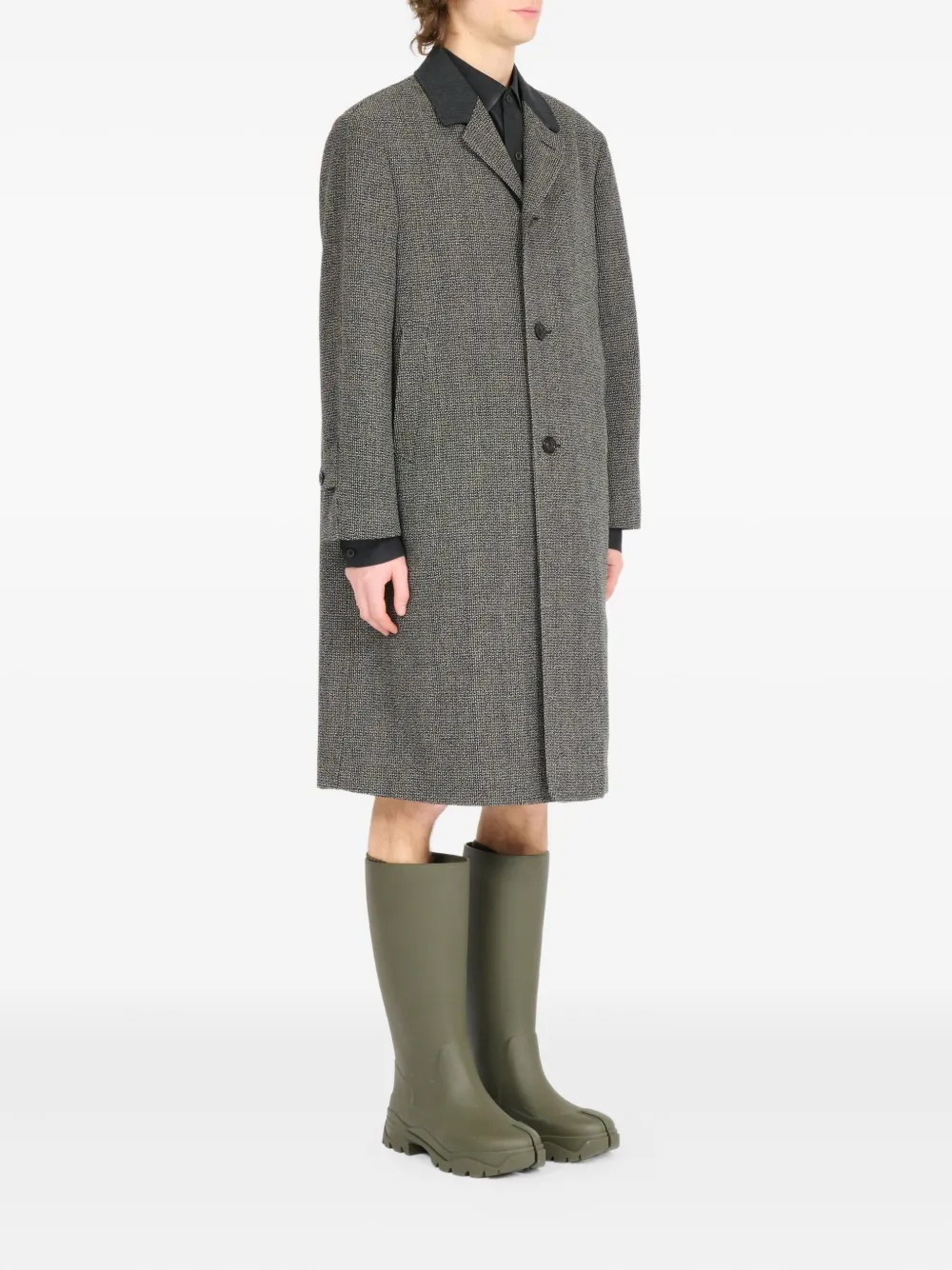 Maison Margiela Jas met enkele rij knopen Grijs
