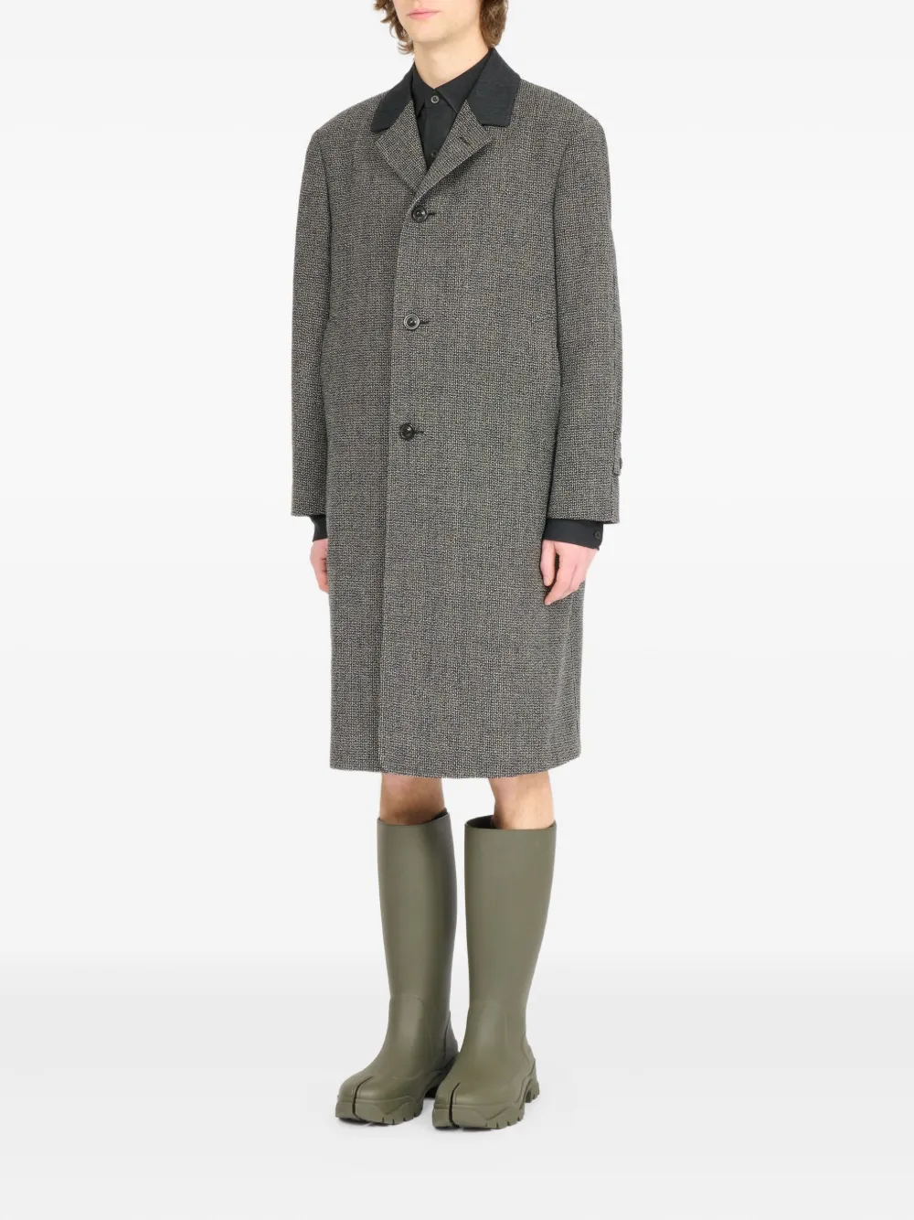 Maison Margiela Jas met enkele rij knopen Grijs