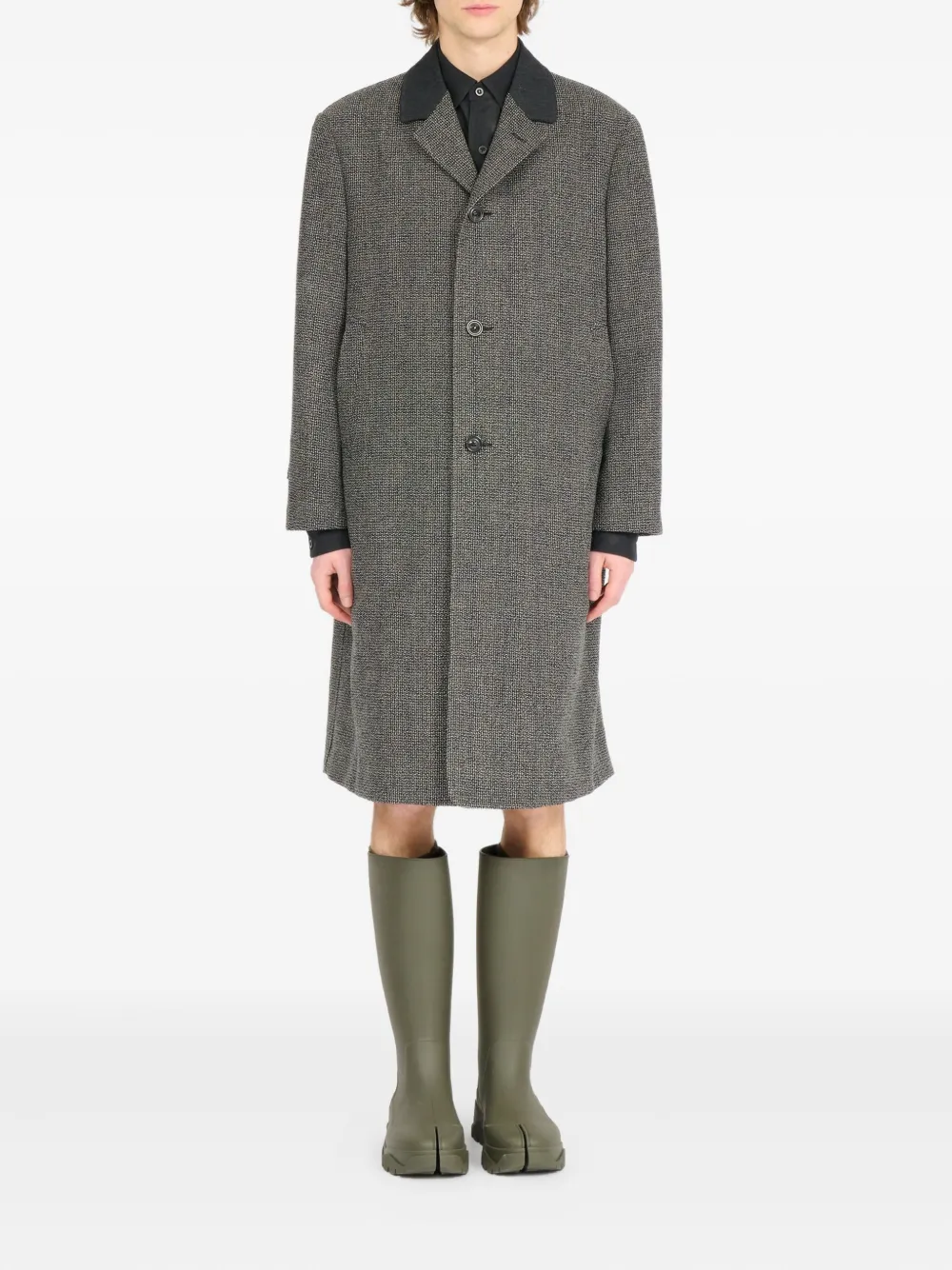 Maison Margiela Jas met enkele rij knopen Grijs