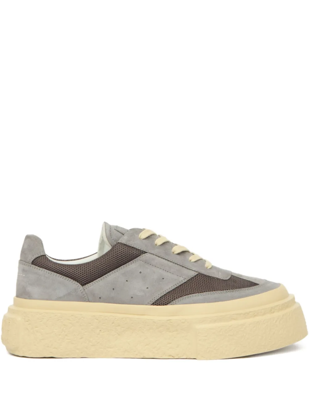 MM6 Maison Margiela Gambetta leather sneakers Grey