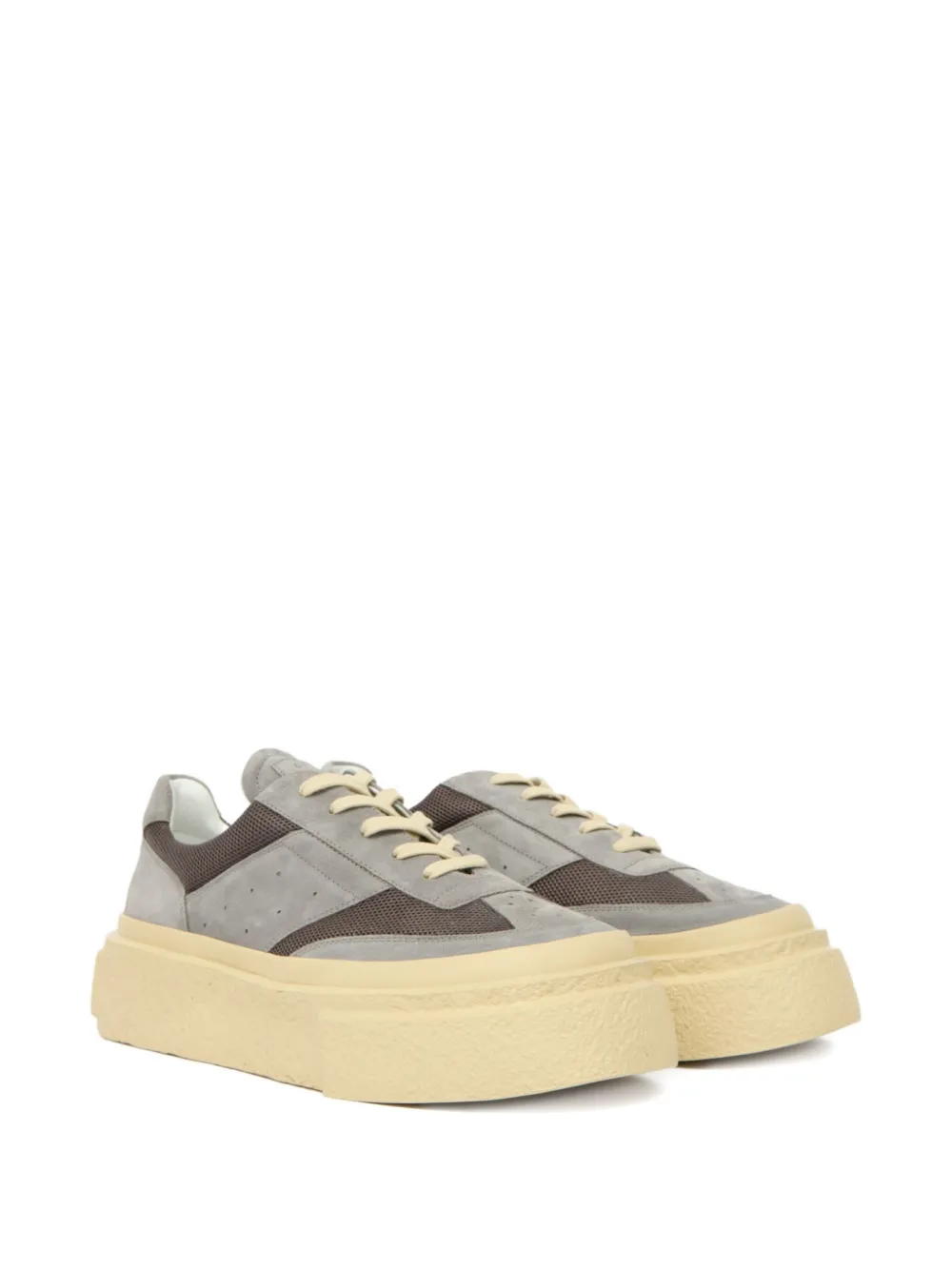 MM6 Maison Margiela Gambetta leather sneakers Grey