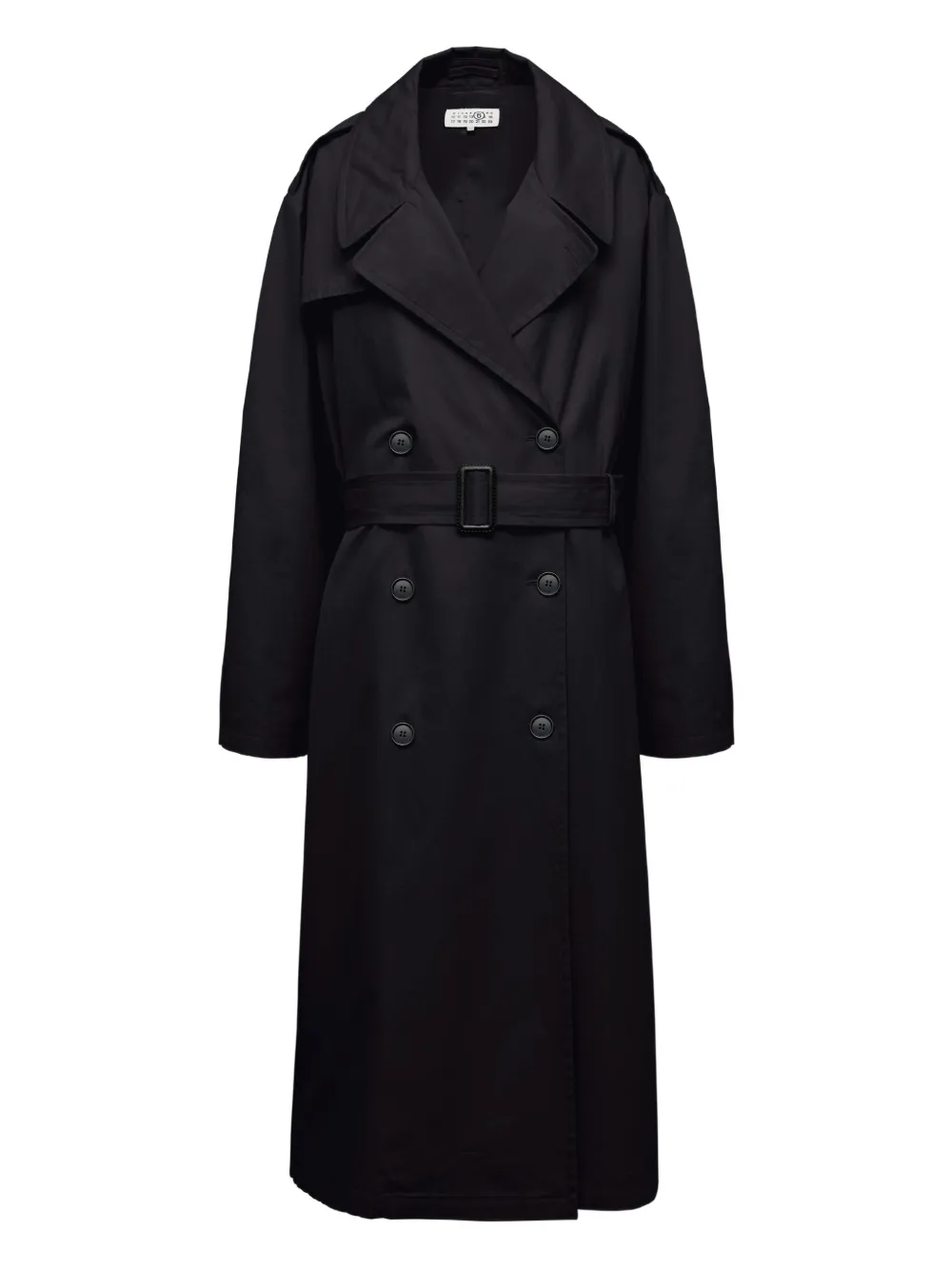MM6 Maison Margiela Katoenen regenjas Zwart