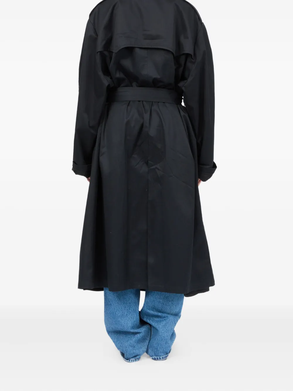 MM6 Maison Margiela Katoenen regenjas Zwart