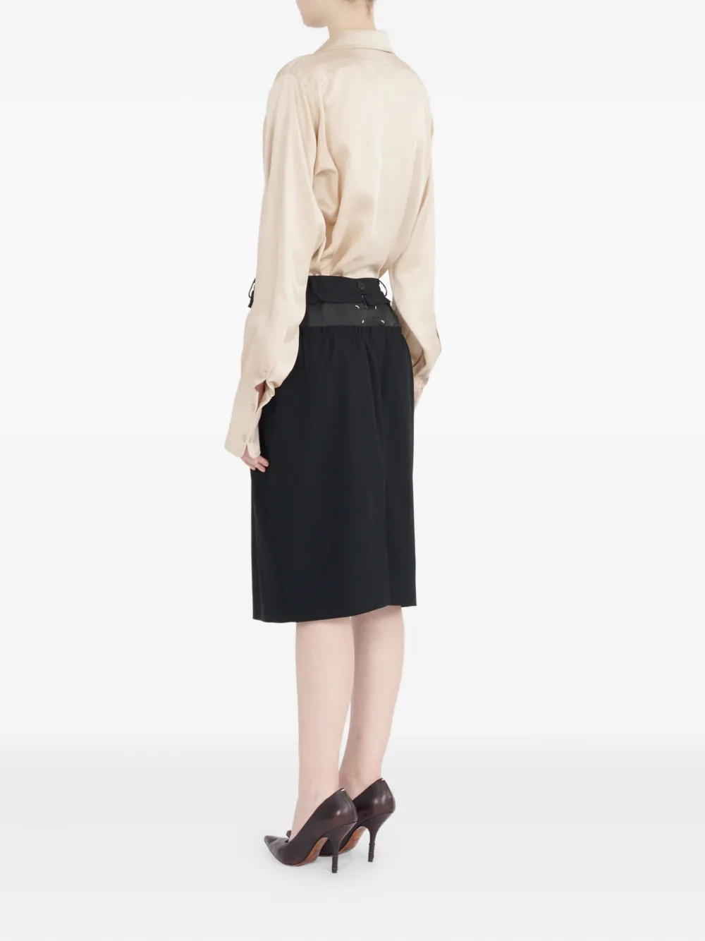 Maison Margiela Midi-kokerrok Zwart