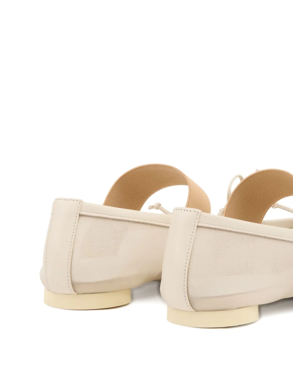 MM6 Maison Margiela mesh ballerina shoes Neutrals
