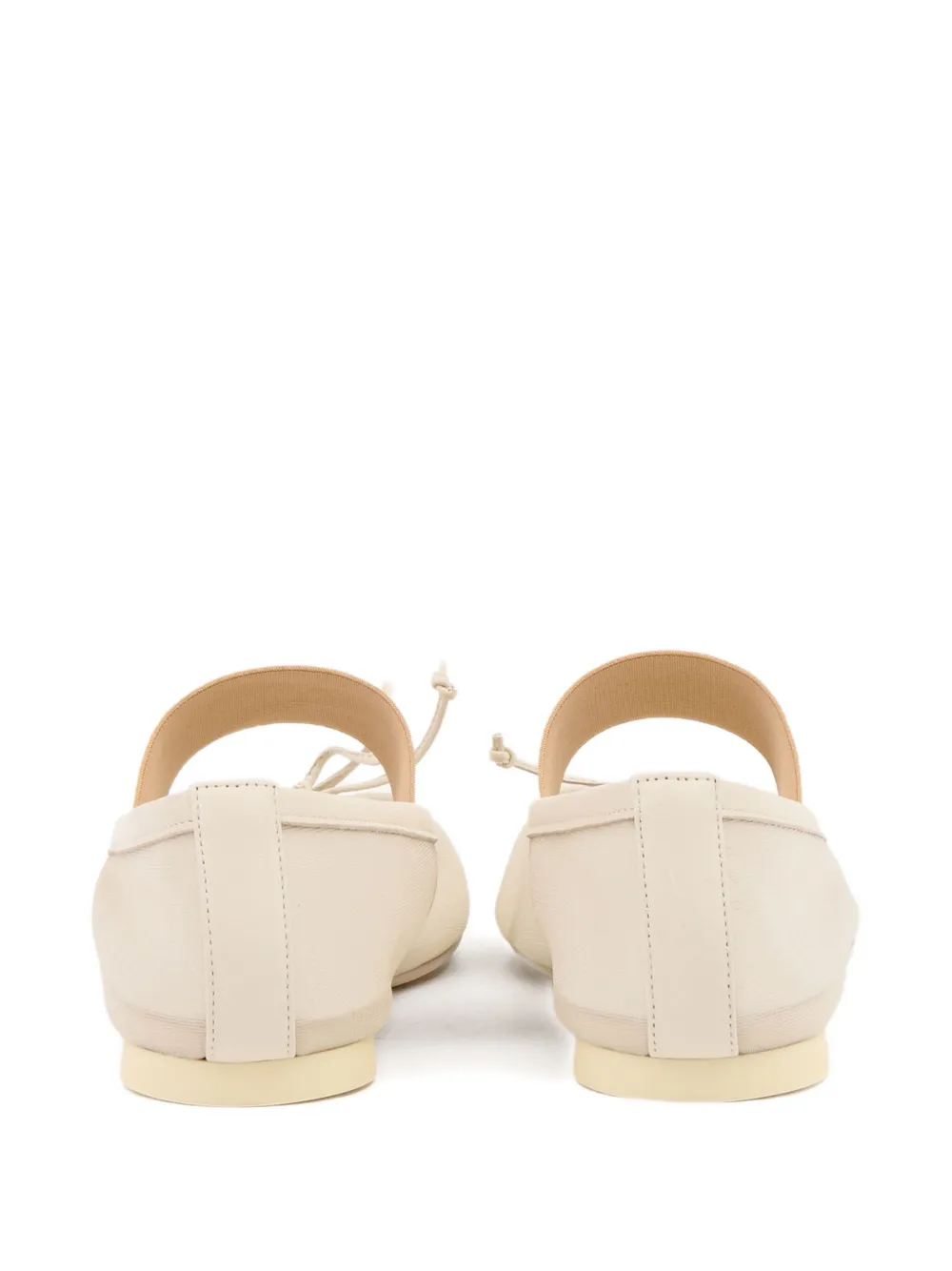MM6 Maison Margiela mesh ballerina shoes Neutrals