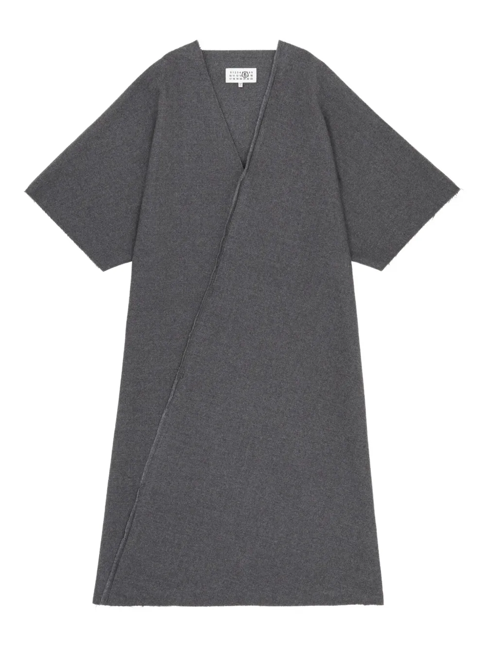 V-neck midi dress