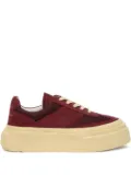 MM6 Maison Margiela suede sneakers - Red