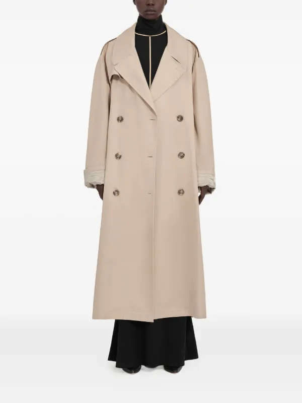 MM6 Maison Margiela ダブルブレスト トレンチコート | ニュートラル