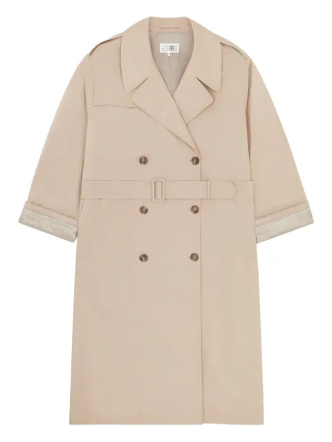 MM6 Maison Margiela double-breasted belted trench coat