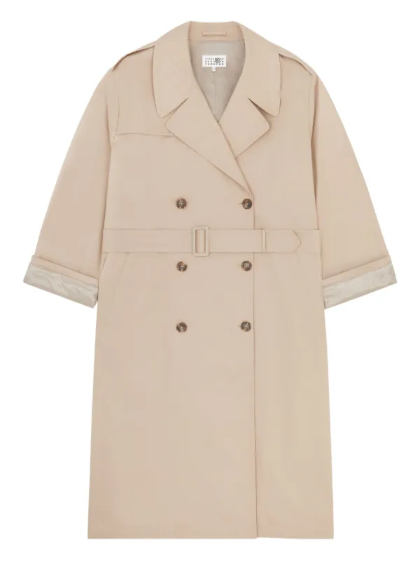 MM6 Maison Margiela ダブルブレスト トレンチコート | ニュートラル