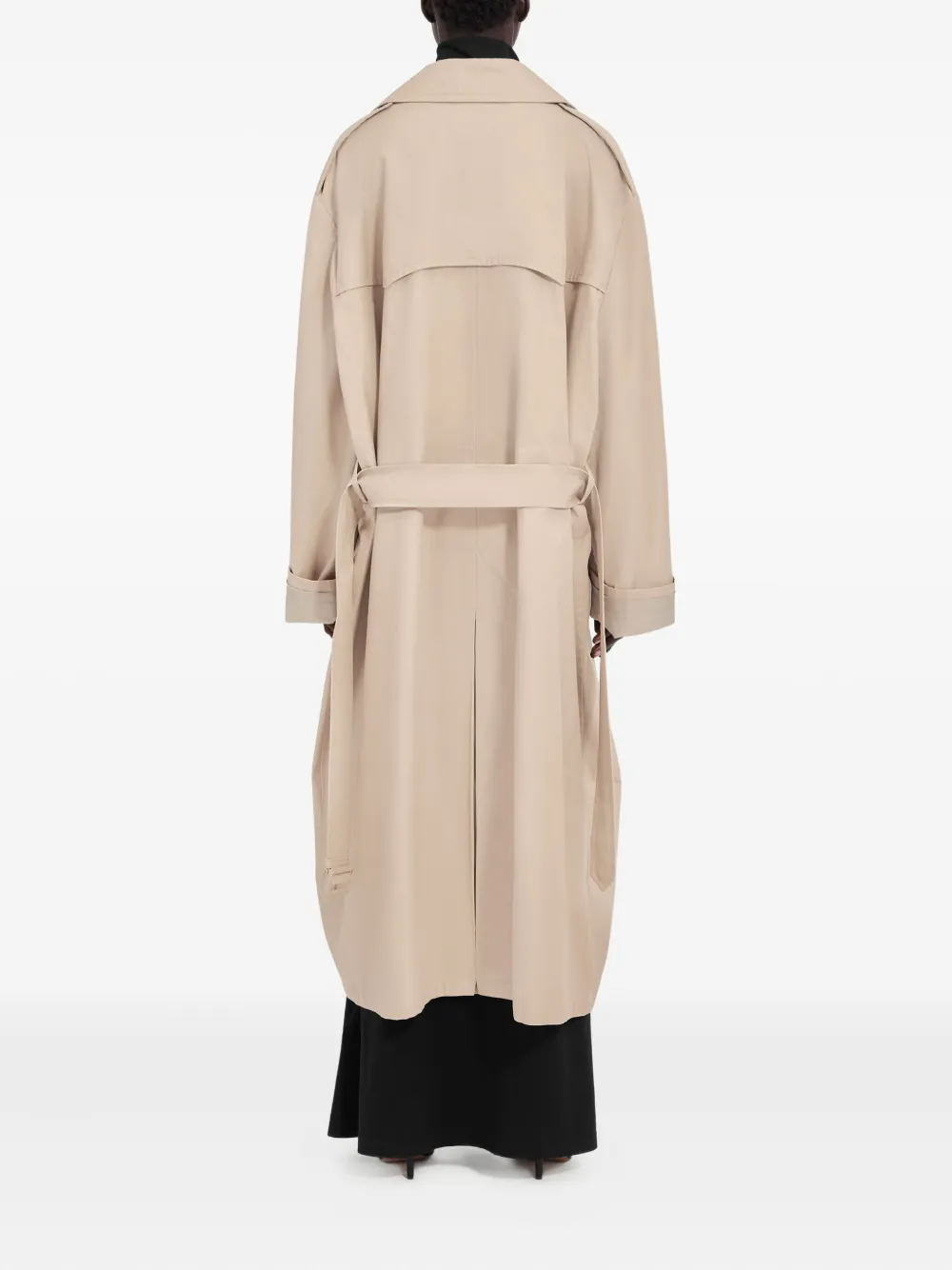 MM6 Maison Margiela double-breasted belted trench coat Beige