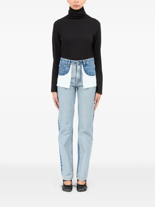 MM6 Maison Margiela シームディテール ジーンズ | ブルー | FARFETCH JP