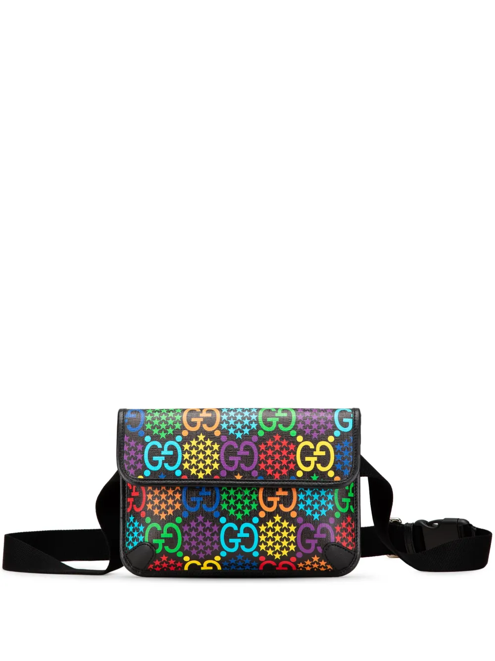 Gucci Pre-Owned 2000-2015 GG Supreme Psychedelic belt bag - ブラック Gucci Pre-Owned 2000-2015 GG Supreme Psychedelic belt bag - ブラック