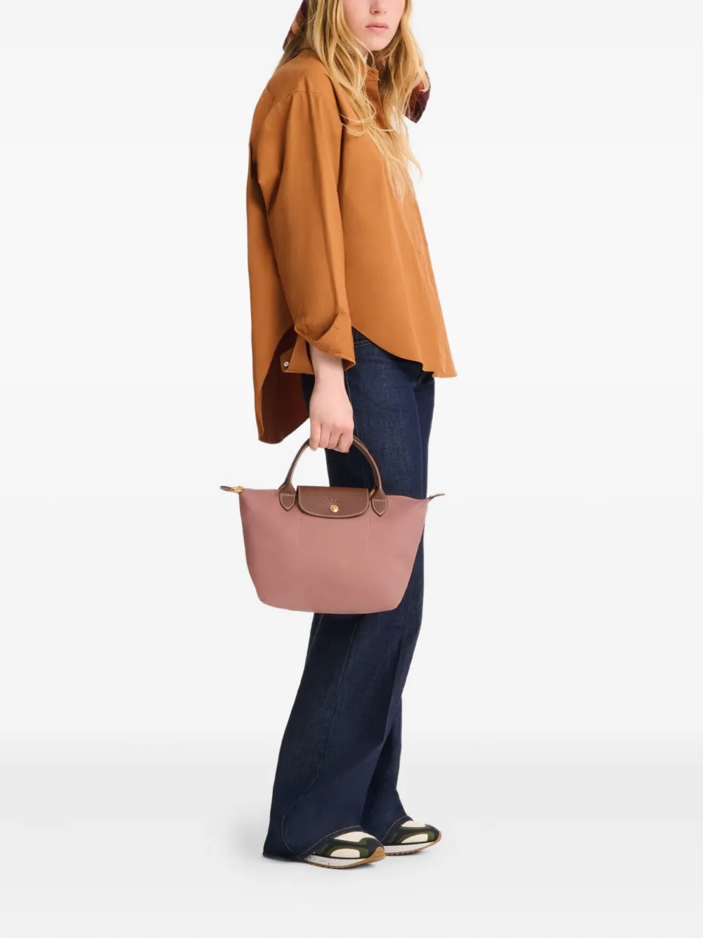 Longchamp Le Pliage S handtas Roze