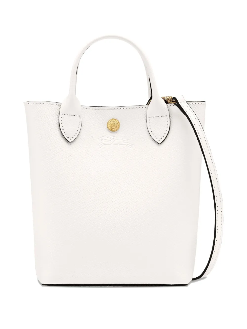 Longchamp Épure leren mini-tas met textuur Wit
