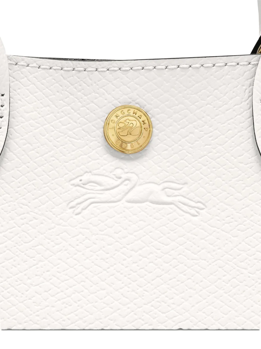 Longchamp Épure leren mini-tas met textuur Wit