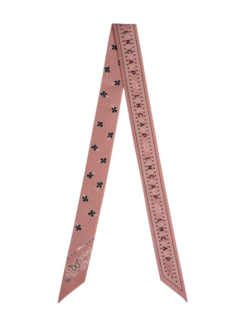Longchamp foulard en soie à imprimé cachemire
