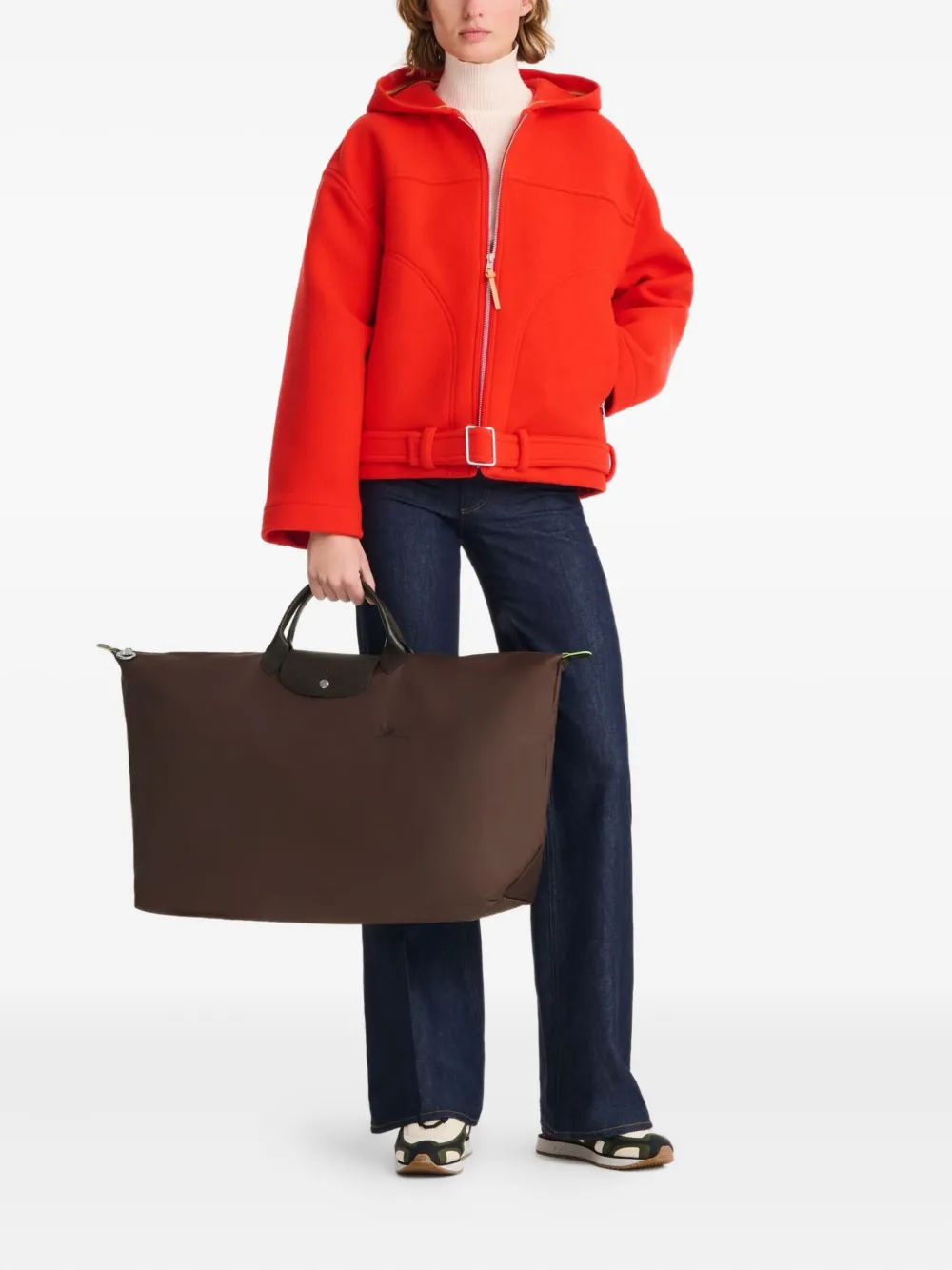 Longchamp XL Le Pliage Green tote bag - Bruin