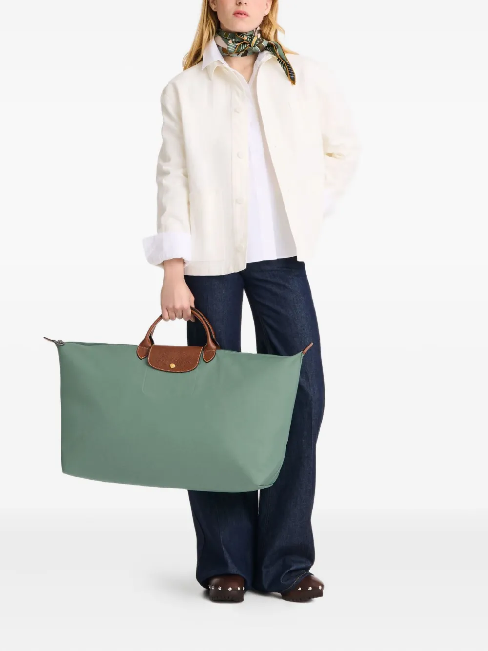 Longchamp xl Le Pliage Original tote bag - Groen