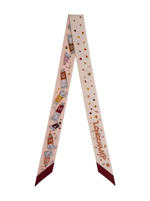 Longchamp foulard Couleurs de l'Art en soie