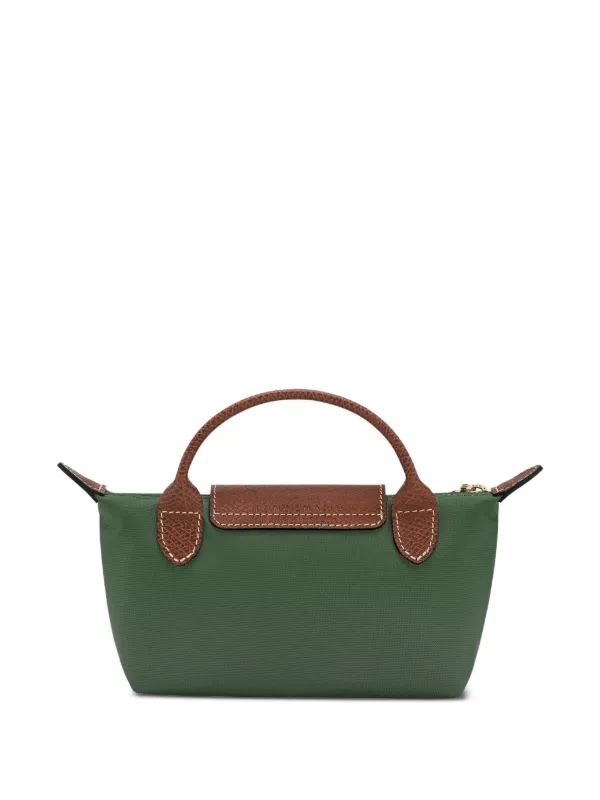 Longchamp Trousse De Maquillage à Fermeture Zippée Vert