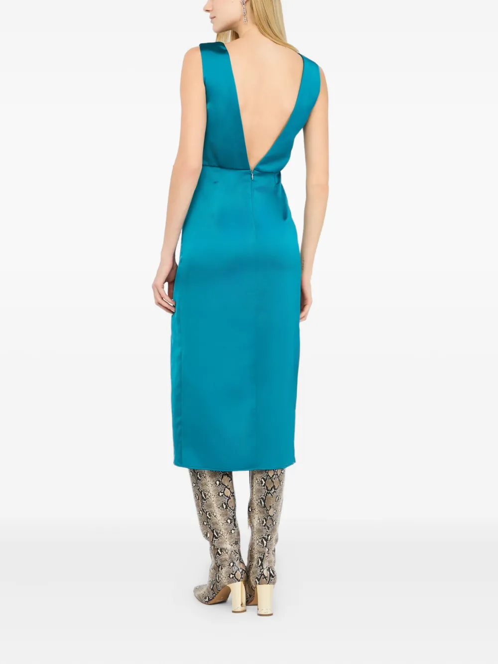 LIU JO Dressy satijnen jurk Blauw