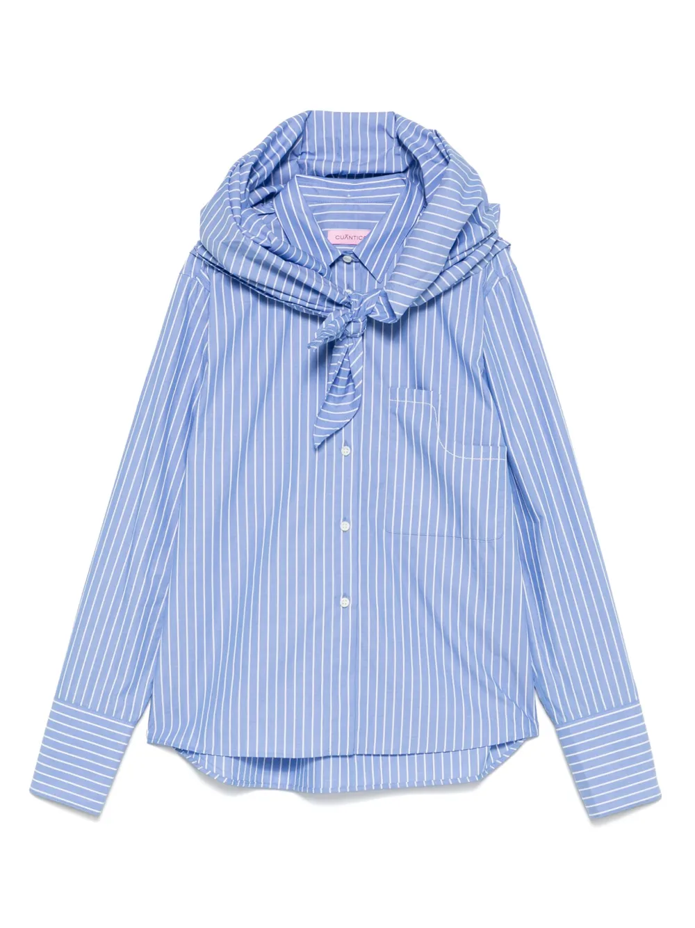 CUANTICO camisa con rayas estampadas | azul | Image 1