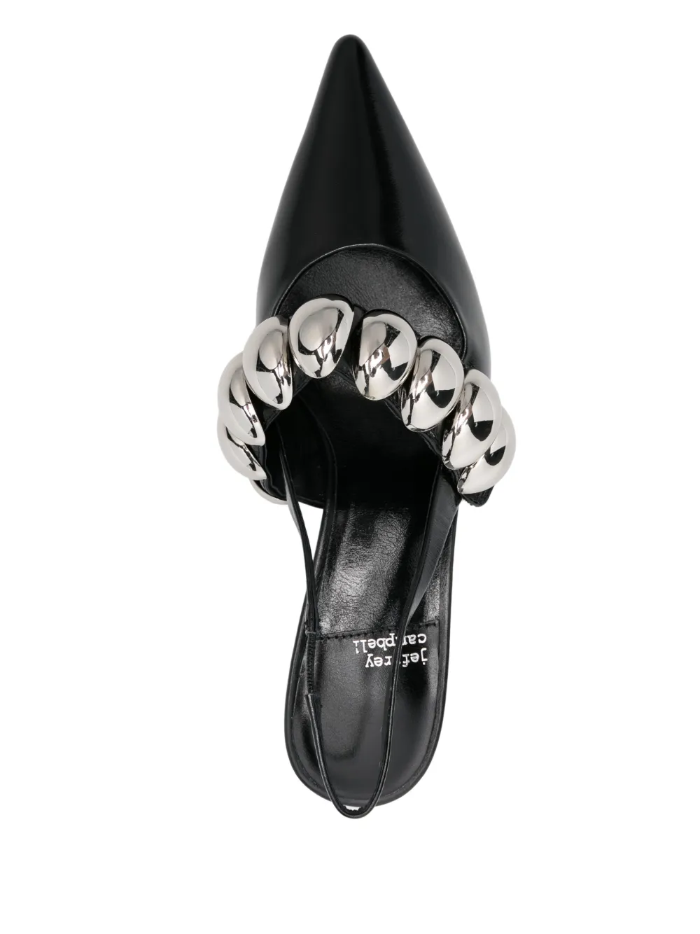 Jeffrey Campbell 40mm leather heeled sandals Black