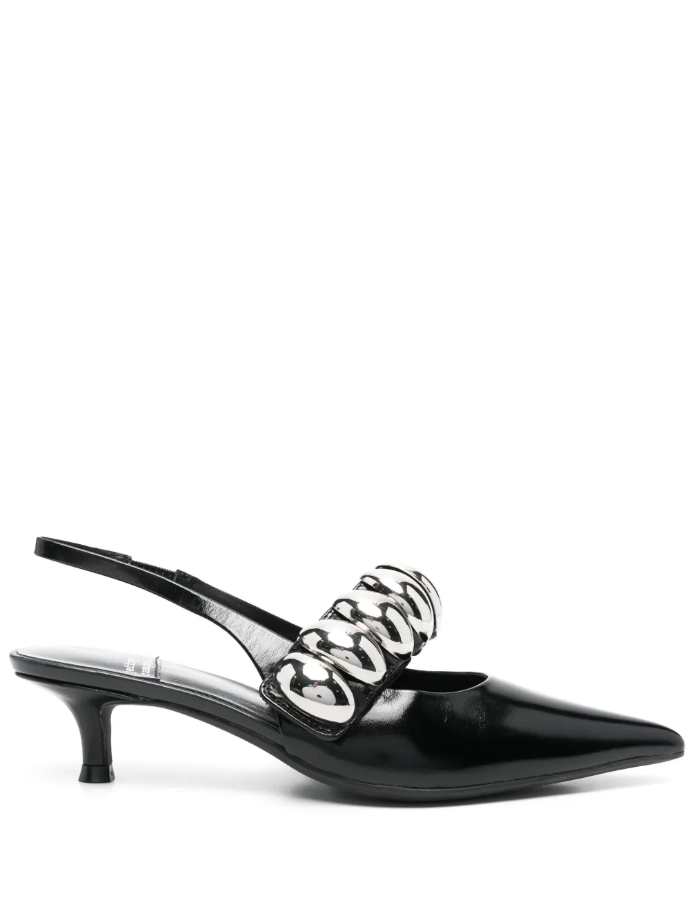 Jeffrey Campbell 40mm leather heeled sandals Black