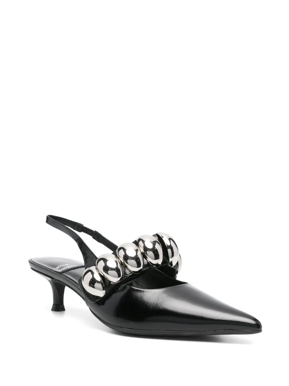 Jeffrey Campbell 40mm leather heeled sandals Black