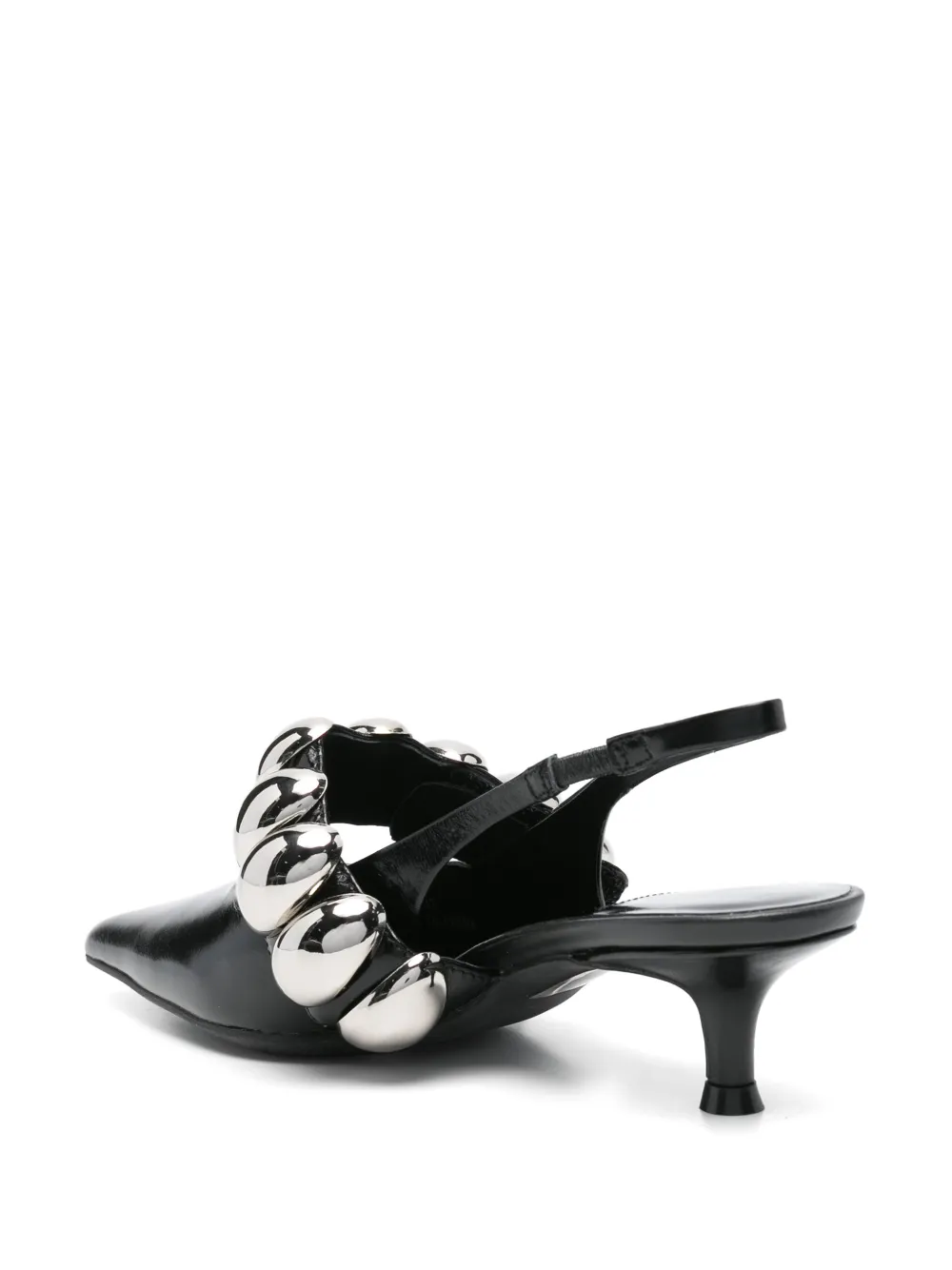 Jeffrey Campbell 40mm leather heeled sandals Black
