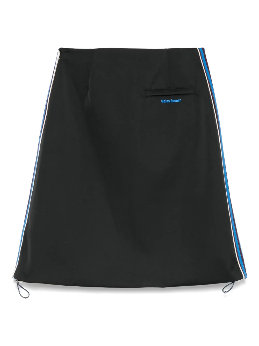 adidas Satijnen midi-rok Zwart