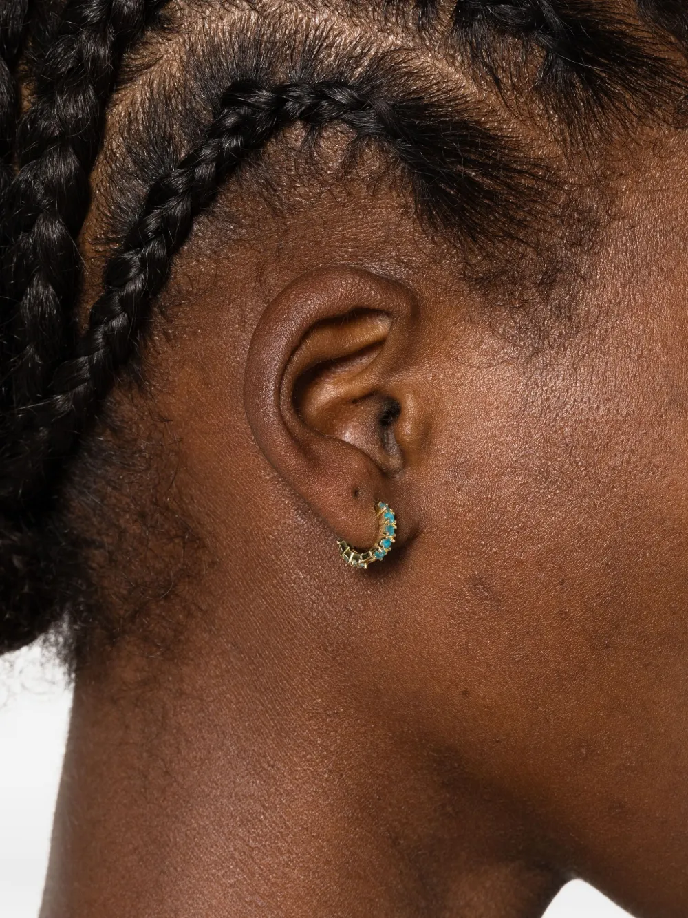 Ryenn's Eyes apatite huggie-hoop earrings - Goud