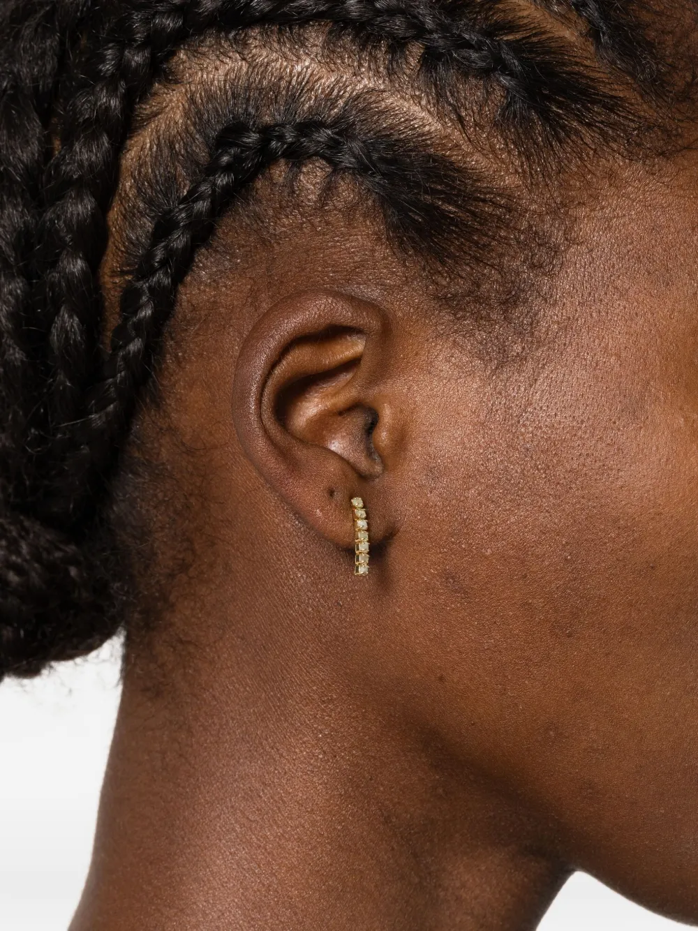 Ryenn's Eyes aventurine post-back earrings - Goud